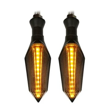 

Motorcycles LED Turn Signal Light Lamp Sequential Flowing Indicator Amber Bulb