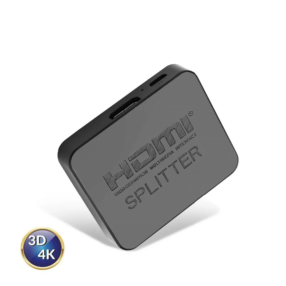 NewBEP Лучшая цена HDMI сплиттер 1 вход 2 выхода HDMI сплиттер Switcher Box Hub поддержка 4K X 2K 3D 2160p1080p для XBOX360 PS3/4/5