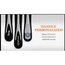 Qshave Black Spider персонализированный человек ручная Бритва Ручка может дизайн имя на Wingball технологии ручка, 1 шт.(без лезвия