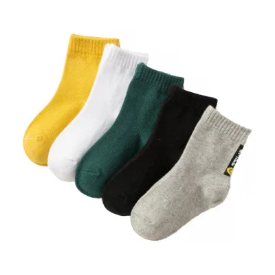 VIDMID Baby Girls Socks Spring Summer Cotton Newborn Baby Socks Baby clothes Kids Socks for 1-9 year Children Boys Socks 4122 01 - Цвет: as photo