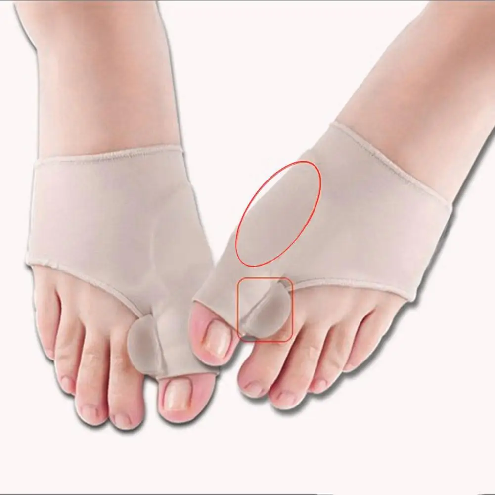 1Pair Pedicure Socks Big Bone Orthopedic Bunion Correction Silicone Hallux Valgus Corrector Braces Toes Separator Foot Care Tool