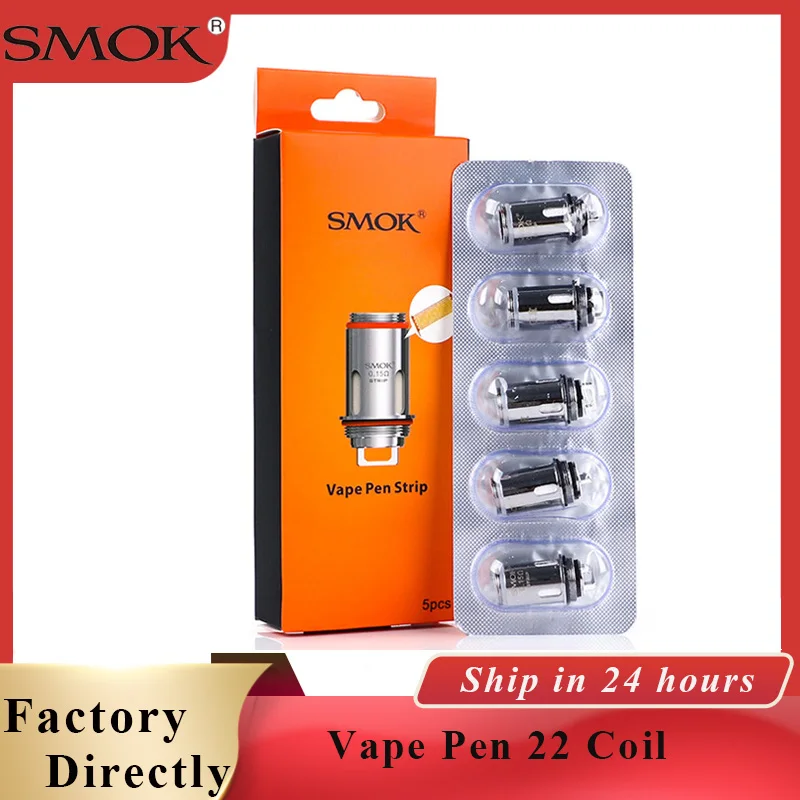5 шт. оригинальный SMOK Vape Pen 22 катушка сетка полоса 0 15 Ом подходит Plus kit Электронные