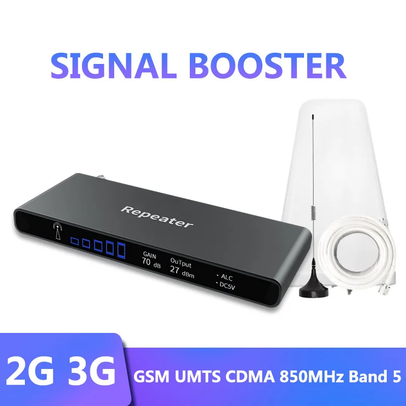 Усилитель мобильного сигнала CDMA 850 2G 3G усилитель сотовой связи GSM UMTS Band 5 с высоким