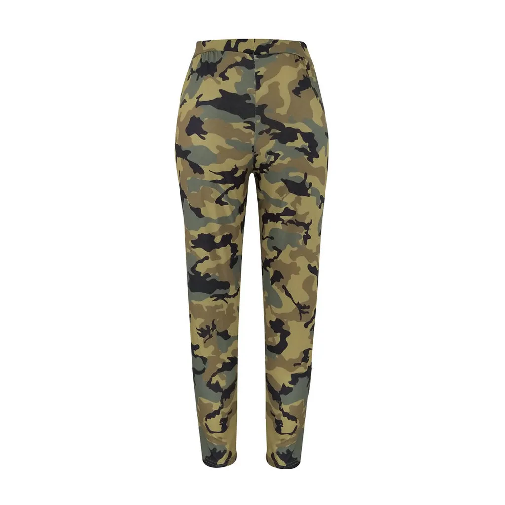 Женские брюки camuflage камуфляж женские брюки осень зима Высокая талия женские мешковатые штаны# A3