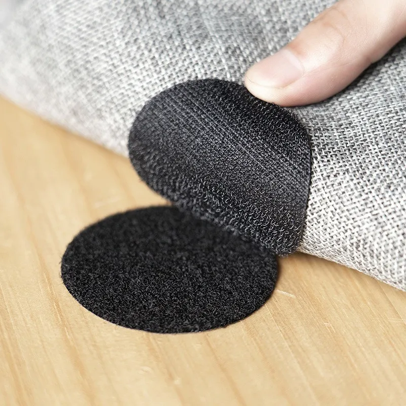 5PCs Seamless Double-sided Fixed Velcro Adhesive Sofa Bed Sheets Rug Table Cloth Anti-running Anti-slip Floor Home Decoration