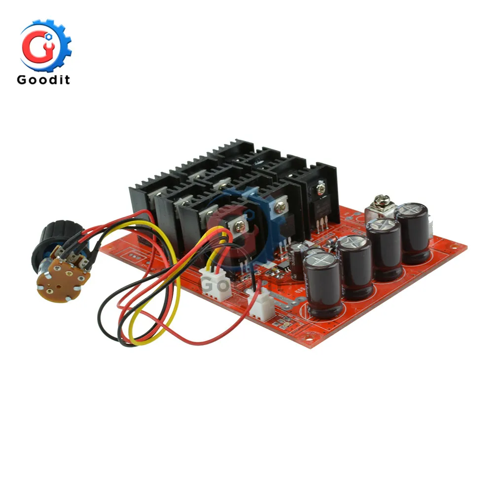 DC Motor Speed Controller Adjustable 10-50V 60A PWM 12V 24V 48V 3000W With Extension Control Switch dc motor speed controller,motor speed controller,electric motor speed controller