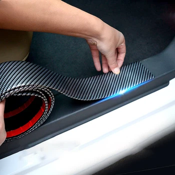 

Car Sticker Vinyl Black Carbon Fiber Car Accessories Interior Threshold Rearview Mirror Car Tail Stickers and Decals Door Bumper