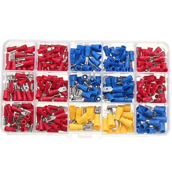 

280pcs Boxed Combined Terminal Set Rubber Cold Pressed Set Cold Combined Wire Box Pressed Terminal Block D4L4