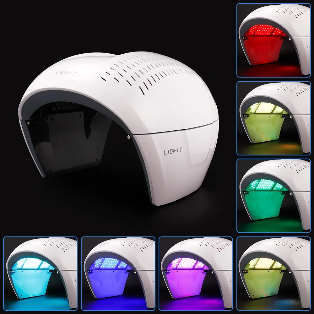 

LED PDT Facial Mask Photon 7 Color Acne Wrinkle Therapy Lamp Facial Care Beauty Machine Skin Rejuvenation Anti Aging Device