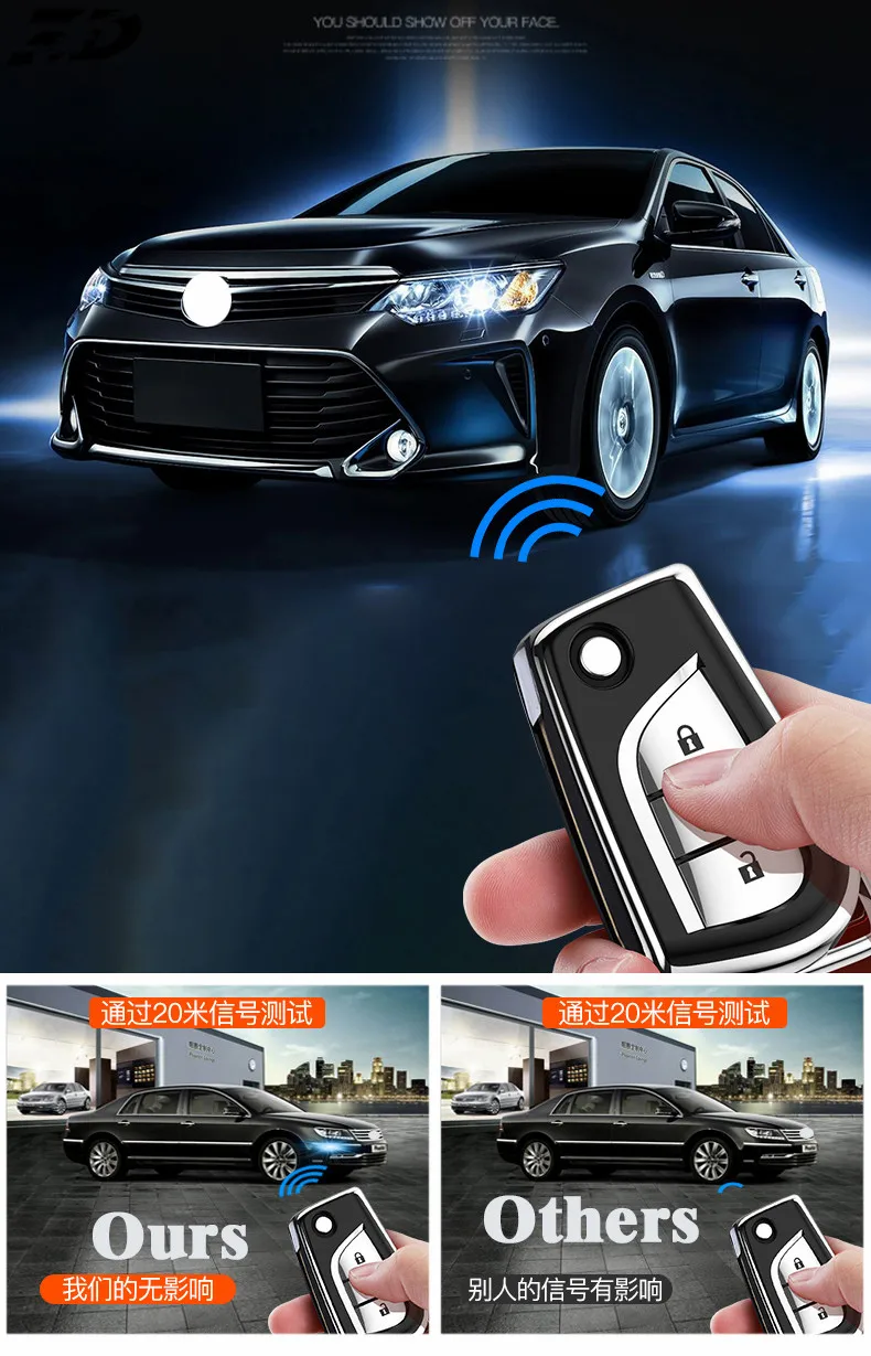 ТПУ ключ чехол для Toyota Camry CHR Corolla RAV4 Avalon Land Cruiser Prado Prius чехол дистанционного брелока 2 3 4 кнопки