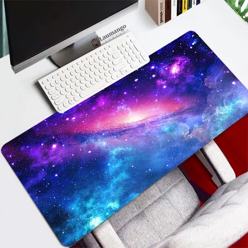 XL Galaxy Mouse Pad Anime Kawaii Gaming Accessories Table Gamer alfombrilla XXL Mause Carpet PC Desk Mat Keyboard Space Mousepad |