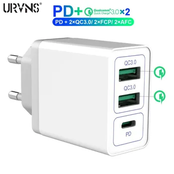 Urvns 36 ワットQC3.0/fcp/afc PD3.0 高速壁の充電器usb c電源iphone/ipad用/サムスン/huawei社
