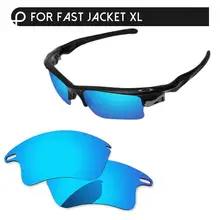 Ледяной Синий Зеркальный поляризованные Сменные линзы для быстрой куртки XL Солнцезащитные очки в оправе UVA и UVB Защита