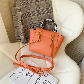 

Simple Solid Color Shoulder Bags for Women 2020 Ribbons Handbag Messenger Bag Fashion Female Bag Crossbody Bags for Women