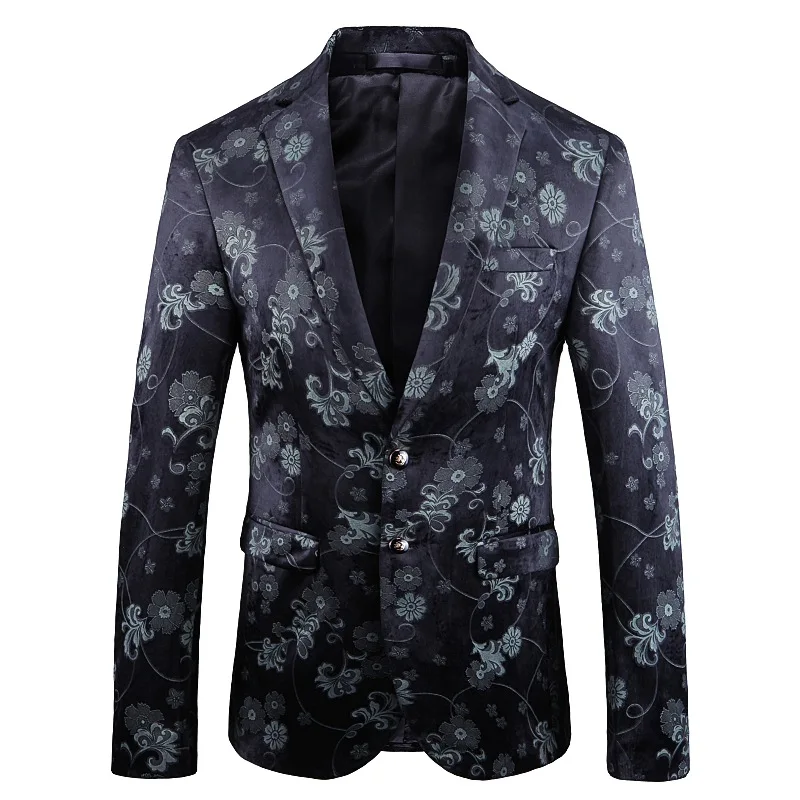 

2019 New Style Men Casual Fashion Suit Jacket Slim Fit Large Size MEN'S Suit Set