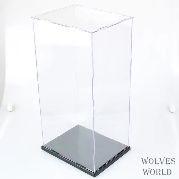 

Organic Glass Acrylic Assembled One-piece Box Non-Protruding Edge Furnishings Garage Kit Display Box 21X21X41