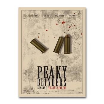 

Peaky Blinders 5 TV Series Poster Vintage Wall Art Silk Print Wallpaper 12x16 16x20inch Artwork Picture for Living Room Decor003