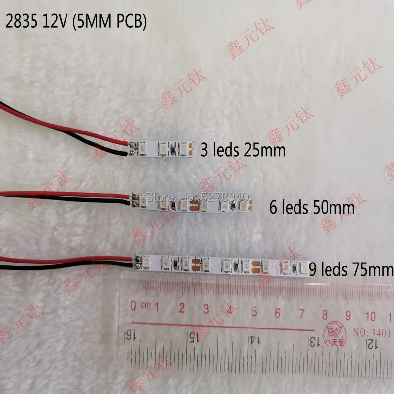 

2835 5 мм Печатная плата 12 В 3 светодиосветодиодный 6 светодиодный 9 светодиодный s светодиодный ная лента белый теплый белый красный желтый синий зеленый 4000K розовый, Ледяной Голубой не водонепроницаемый выделенный