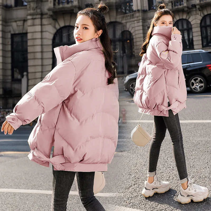 

Cotton-padded Clothes/Cotton Coat Warm Joint Long Sleeve Elegant Versatile 2019 Winter Slimming