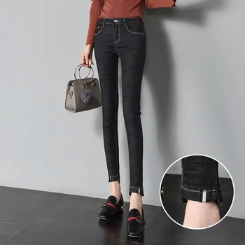 

Nonis Classic Women Jeans High Waist Stretch Skinny Sexy Denim Pants Female Street Wear Slim Fit Ankle Length Jeans Casual Korea