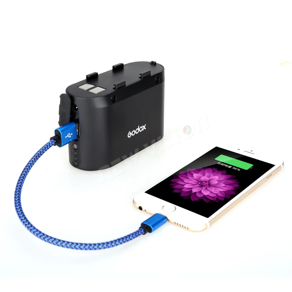 Godox BT5800 батарея 5800 мач Внешняя вспышка резервного питания быстрая зарядка на выходе светодиодный аккумулятор и usb-порт для источника питания PB960