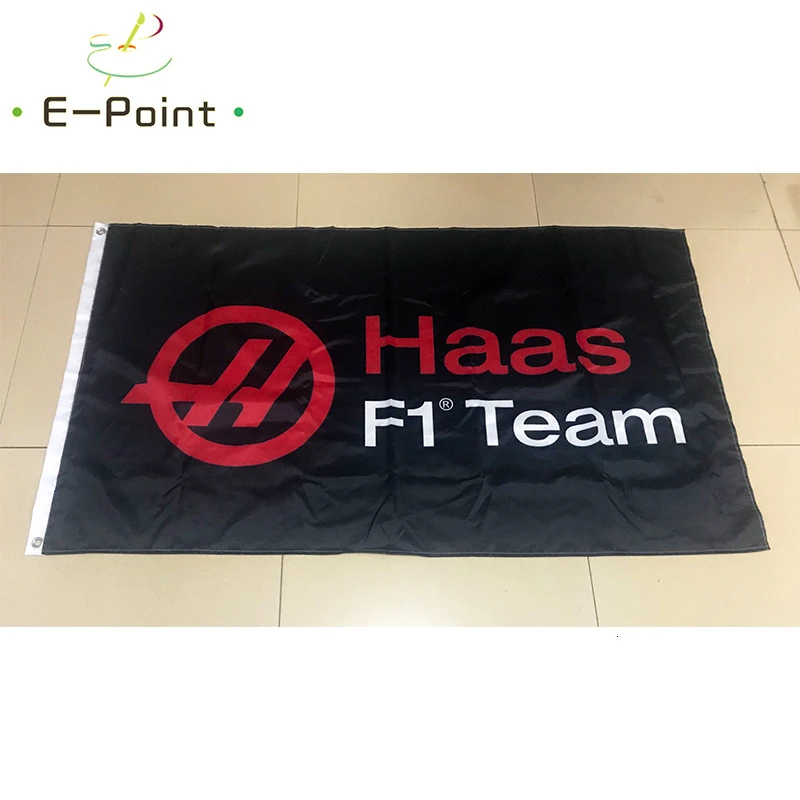 Флаг команды Haas F1 2 фута* 3 фута(60*90 см) 3 фута* 5 футов(90*150 см) размер рождественские украшения для домашнего флага баннер подарки