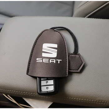 

1Pcs Car Key Case PU Leather Waterproof Dust Key Bag For Seat Leon Ibiza Ateca Sportcoupe Alhambra Exeo Altea Arona Toledo