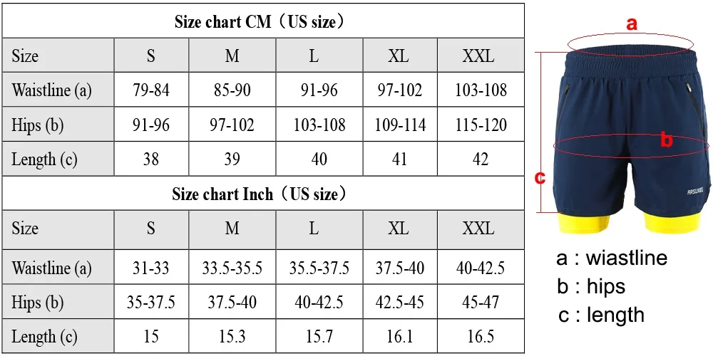 ARSUXEO мужские шорты для бега 2 в 1 быстросохнущие спортивные шорты для активного тренировок для бега спортивные шорты дышащие B191