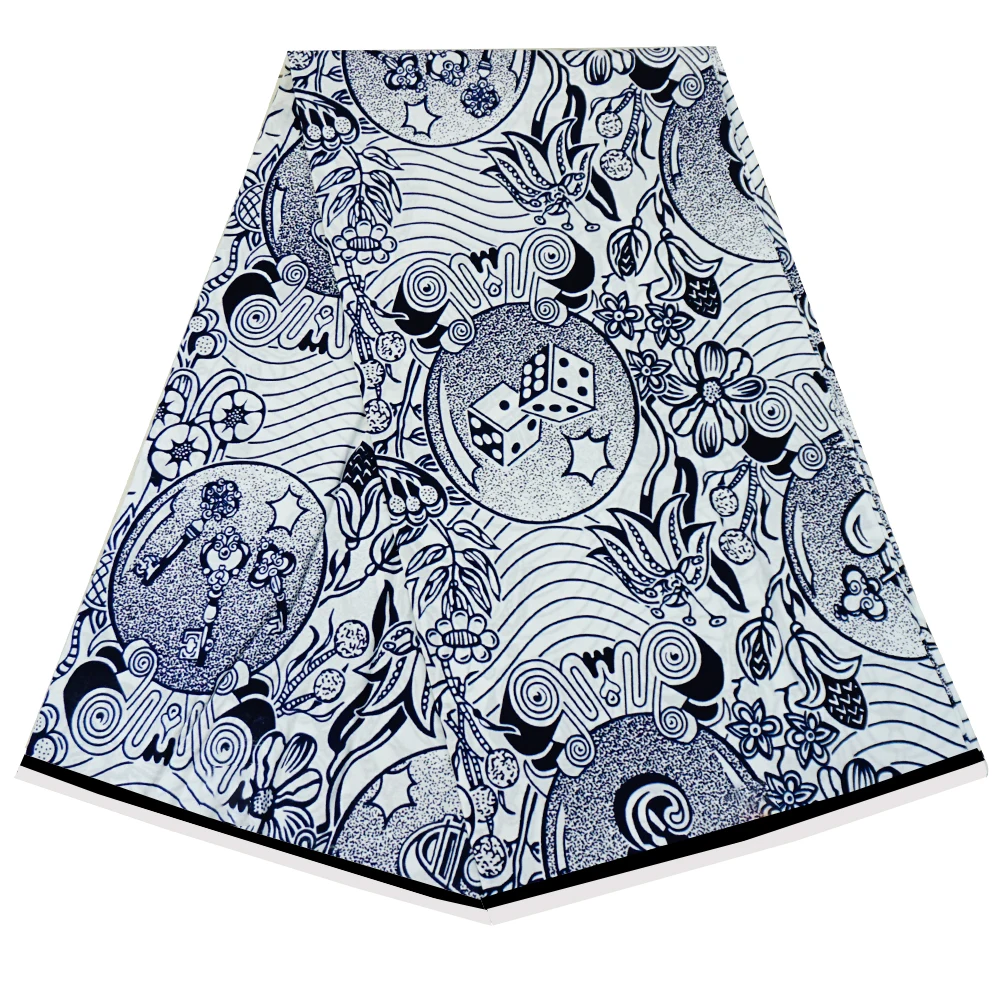 

100% хлопок, воск Анкары высокого качества для платья, принт в африканском стиле, гарантированно настоящий воск, Ткань 6 ярдов