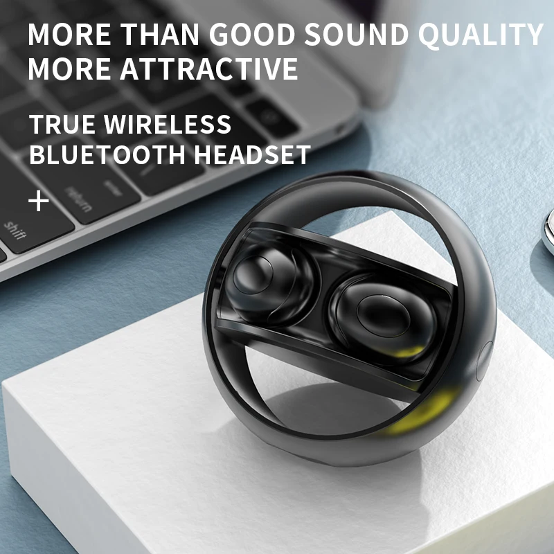 Bluetooth-гарнитура беспроводная водонепроницаемая с зарядным кольцом | Электроника