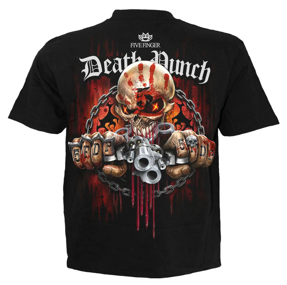 

SPIRAL DIRECT 5FDP ASSASSIN Officially Licensed Five Finger Death Punch T-Shirt Men'S Fashion Black Cotton