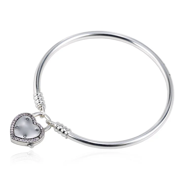 Аутентичный 925 пробы Серебряный браслет замок ваше обещание змея цепь браслет подходит для женщин бисера Шарм DIY ювелирные изделия