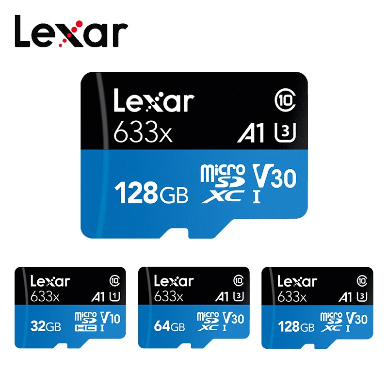 Оригинальная Micro SD карта Lexar, 128 ГБ, 64 ГБ, 32 ГБ, класс 10, высокоскоростная карта памяти 256 ГБ, 512 ГБ, tf-карта, R95Mb/s, флеш-карты sd-карта