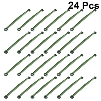 

24pcs Expandable Rods Reusable Plastic Durable Gardening Brackets Connecting Rods Support Rods for Cucumber