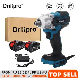 Бесщеточный Электрический ударный гайковерт 388vf 1/2 нм, дюйма, электроинструменты 2X15000Amh, литий-ионный аккумулятор, адаптация к Makita 18 в Batterry