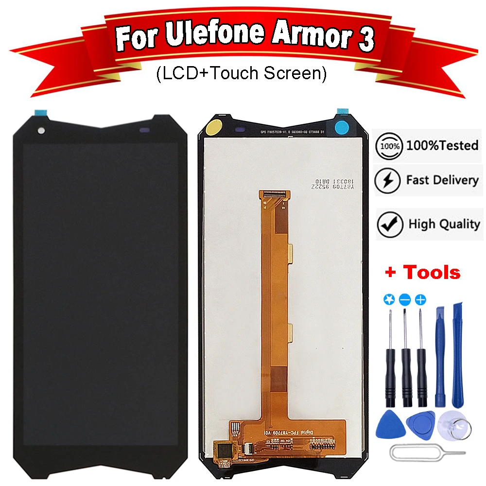 Для Ulefone Armor 3 ЖК дисплей + сенсорный экран 100% оригинальный протестированный