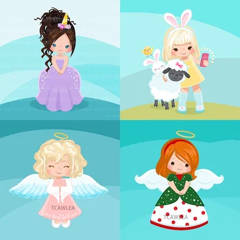 

2020 New Unicorn Angel Princess Singer Boy and Girl Cutting Dies Human Dies for DIY Craft Scrapbooking Cards Decorative Die