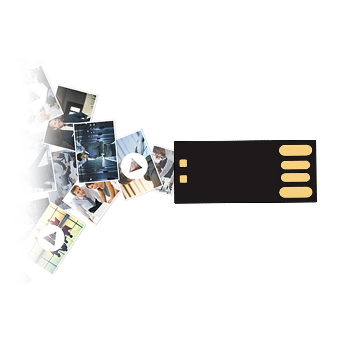 Полуготовый USB флеш накопитель черный коллоидный чип длинная короткая плата UDP