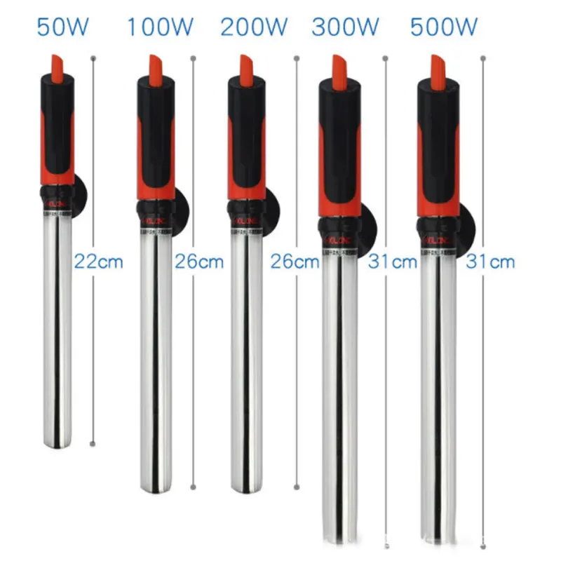New 50 500W Aquarium Heater Rod Stainless Steel Adjustable 17 35degree Celsius To Control Temperature Heat 2