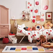 Радужный ковер Ins новая воспоминание из детства классики детская игра в помещении, коврик, украшение для детской комнаты, скольжения головоломка