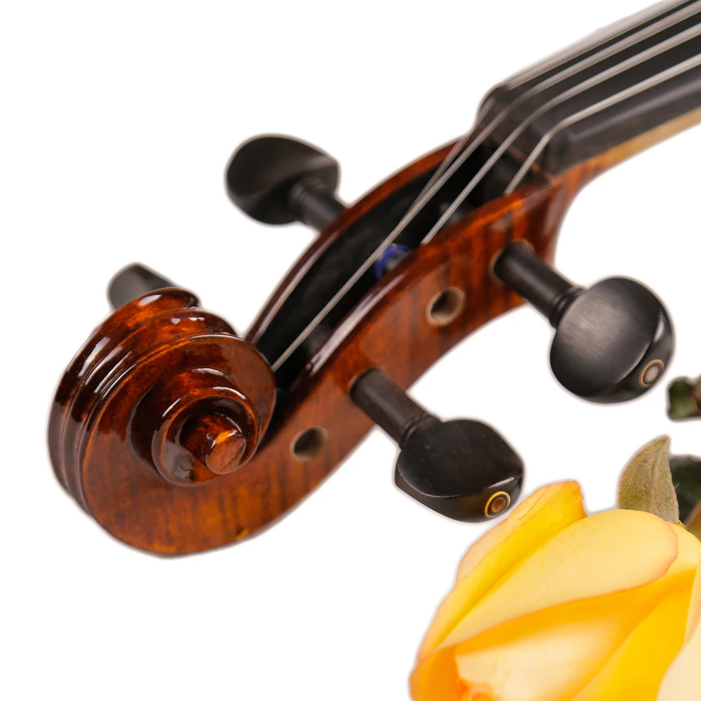 High-grade Natural Stripes Maple Violin Full Hand-made Alcohol Paint Violino 4/4 3/4 Naturally dried 20 years TONGLING Brand