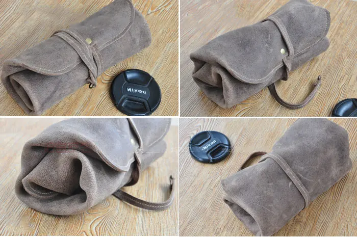 19*45CM 가죽 담배 파우치 로터스 리프 롤 커튼 백, 고품질 휴대용 싱글 더블 파이프 담배 보관 클러치 백