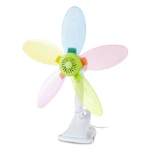 Электронный Зажим Вентилятор Настольный вентилятор 220 В 5 цветов Красочный Летний Регулируемый Многофункциональный немой воздушный охладитель офисный вентилятор