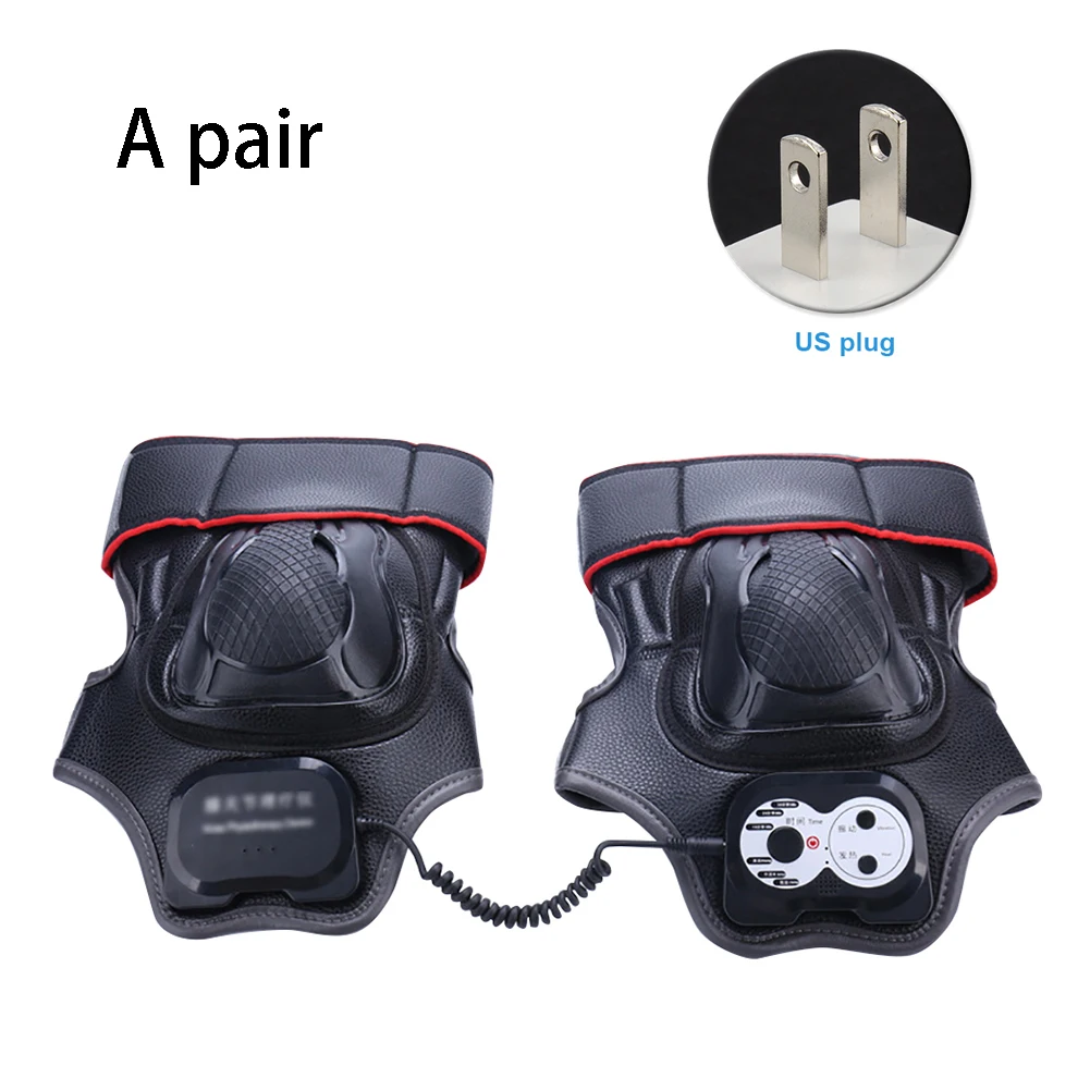 1 пара синхронизации легко работать дома Спортивные коленные суставы портативный тепловой Вибрационный массажер избавление от боли при артрите подарок физиотерапия