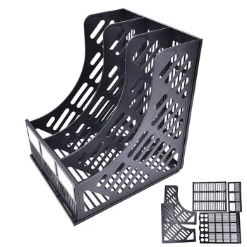 

Hand Made Desk Organizer DIY Wood 3 Layers File Tray Book Holder Office School Supplies Desk Accessories Organizer