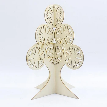 

Wood Christmas Tree Decorations Wooden Three-dimensional Christmas Ornaments Home Party Festival Atmosphere Decor