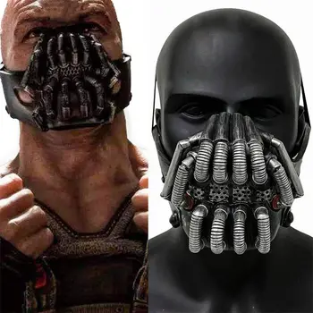 

Bane Mask Destroyer Half Mask Bat Movie Character Hard Resin The Dark Knight Rises for Halloween Cosplay Costume Toys for Adults