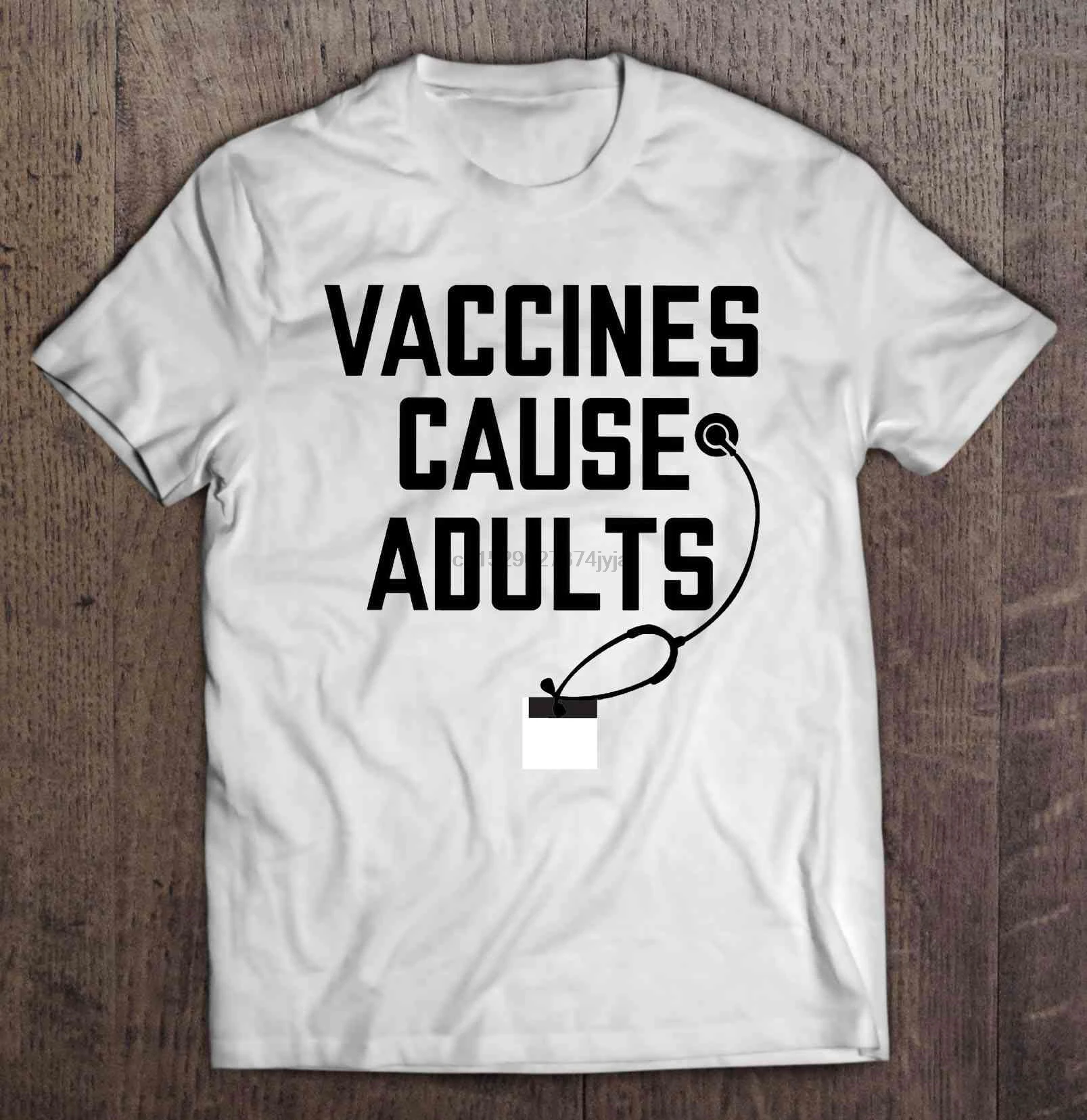

Men Funny T Shirt Fashion tshirt Vaccines Cause Adults Nurse Version Women t-shirt