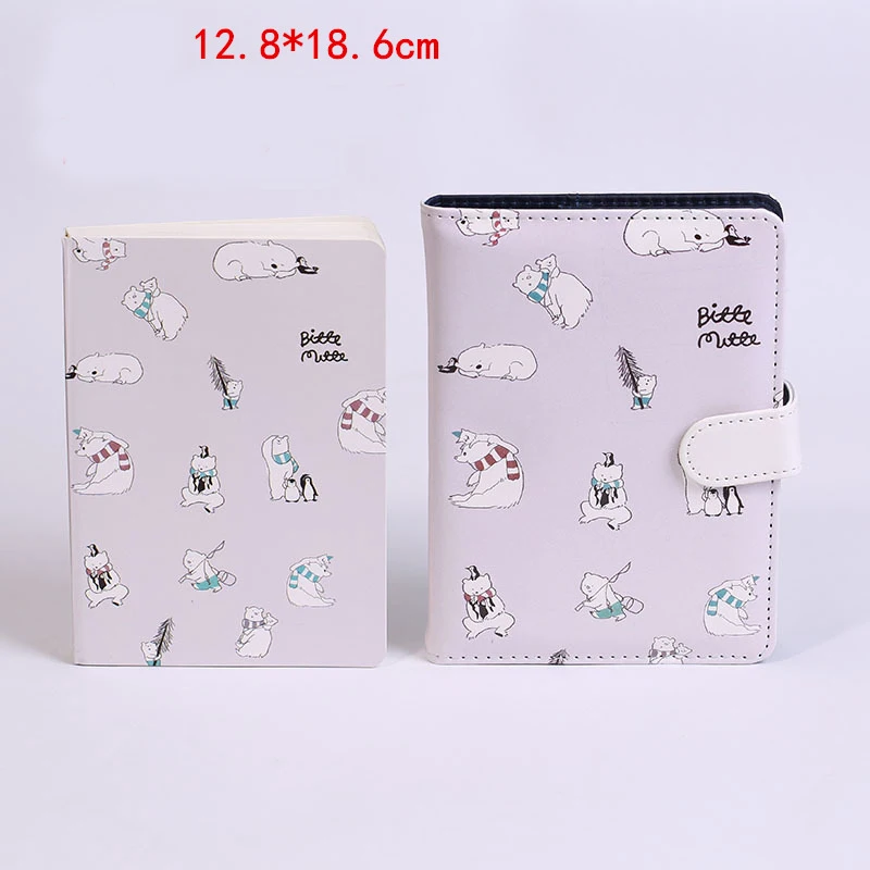 Big D Полярный милый ПУ блокнот бумажный планировщик Bullet Journal Agenda School Study дневник записная книжка канцелярские товары Студенческая книга - Цвет: Big D