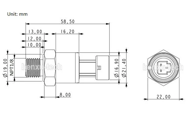 0 3 м/11 8 дюйма 150psi 12 В постоянного тока 5 4 NPT1/8 датчик давления давления|pressure